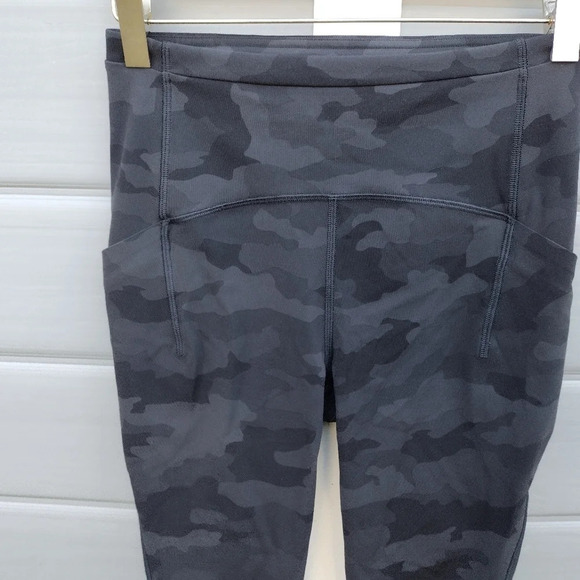 Lululemon Swift Speed High-Rise Crop 21" Size 4 Camo W6BJES EUC - Picture 2 of 7